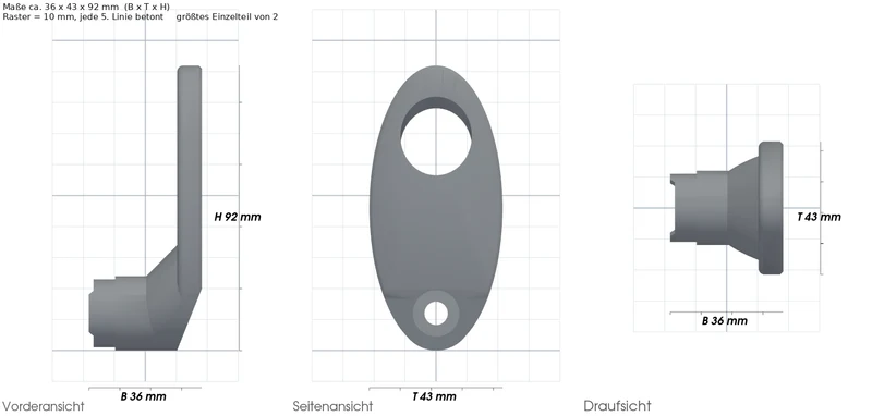 Kabelhalter Haken Stiel passend für Vorwerk Kobold 130 131 Staubsauger