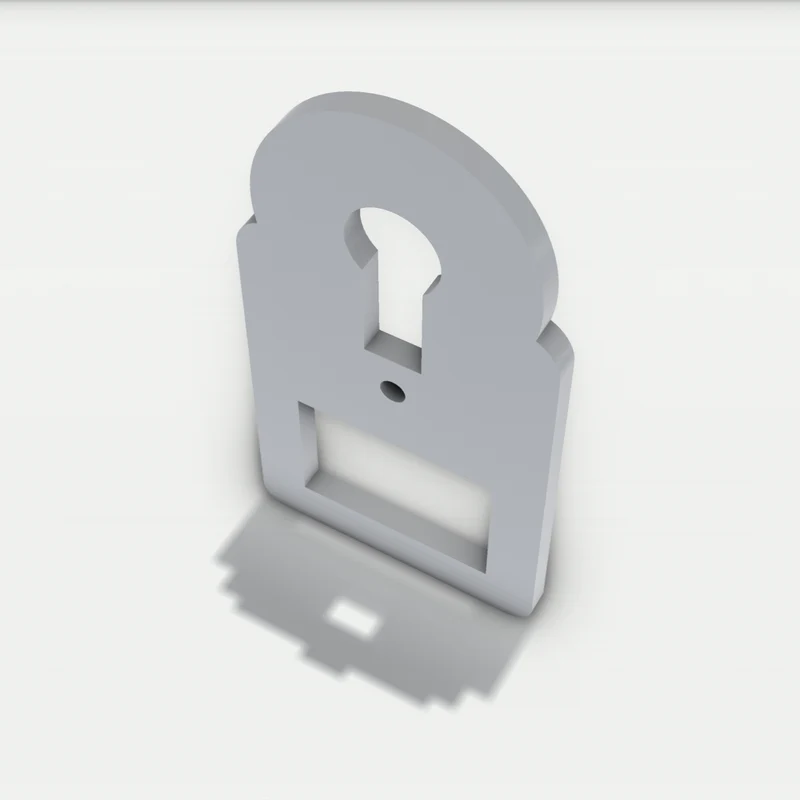 Adapterplatte passend für Nuki Smart Lock 3.0/4.0/Pro/Go Oval- Rundrosette