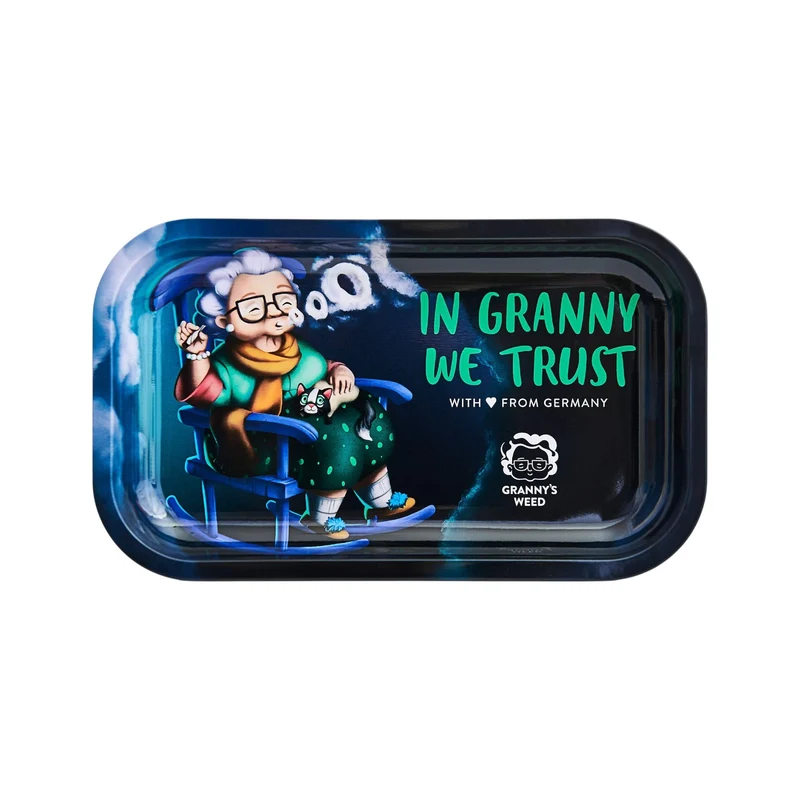 Granny's Exclusive Rolling Tray aus Metall 27 x 16,5cm