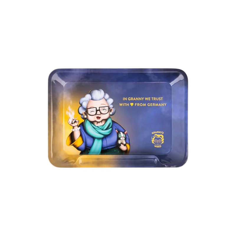 Granny's Exclusive Rolling Tray aus Metall 20,5 x 14,5