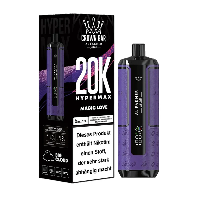 Al Fakher 20K Hypermax Vape 2ml + Pod 2×10ml