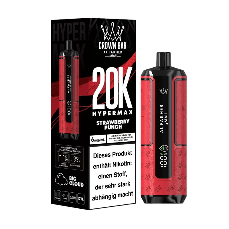 Al Fakher 20K Hypermax Vape 2ml + Pod 2×10ml