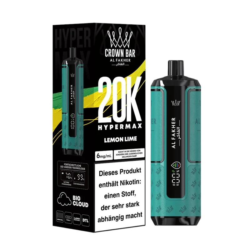 Al Fakher 20K Hypermax Vape 2ml + Pod 2×10ml