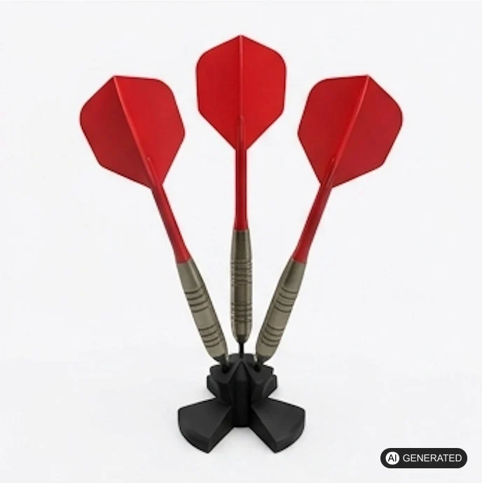 Dartpfeilhalter Dartpfeil Ständer Dart Halter 3 Soft- & Steeldarts