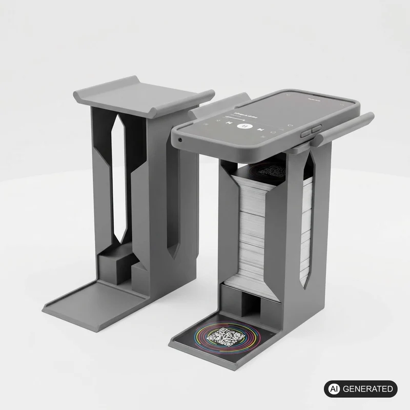 Hit-Turm passend für Hitster Spiel Hit-Station Tower Kartenleser Handyhalter
