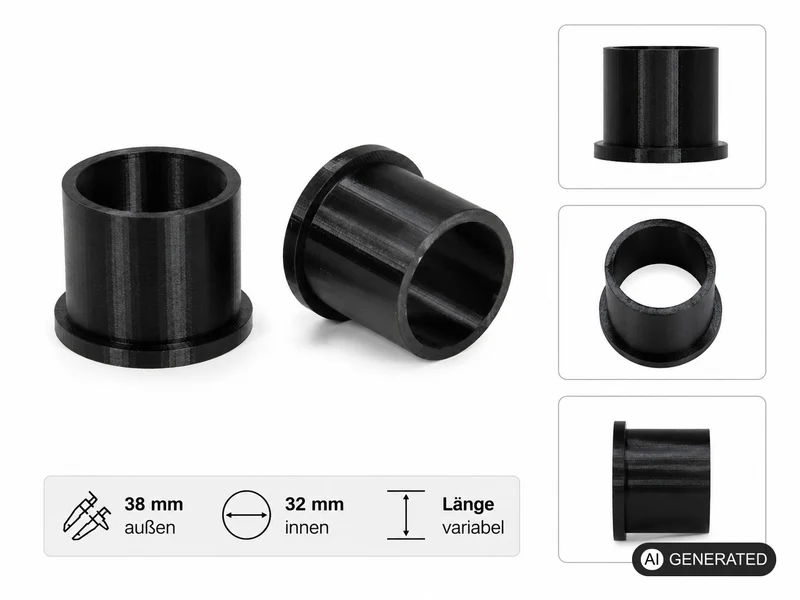 2x Flex Reduzierung 38mm/32mm Set Reduktion Poolschlauch passend für Intex