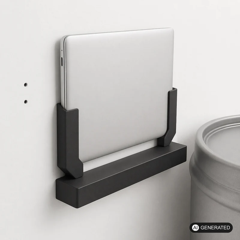 Wandhalterung passend für Laptop 26 mm, Universal Notebook Halter, Wandmontage