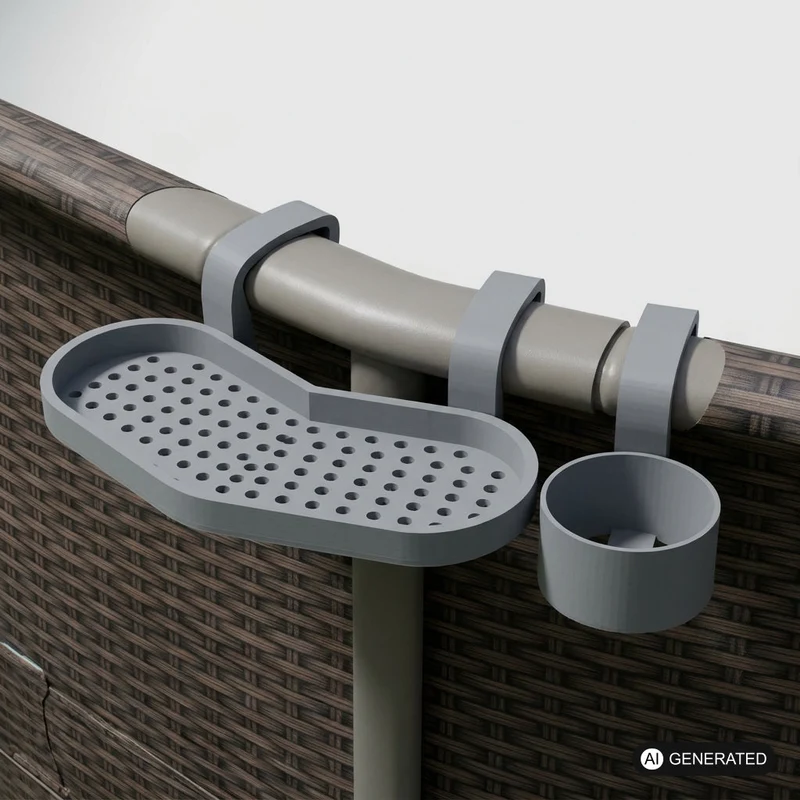 Poolablage Halterung und Flaschenhalter passend für Intex Pools