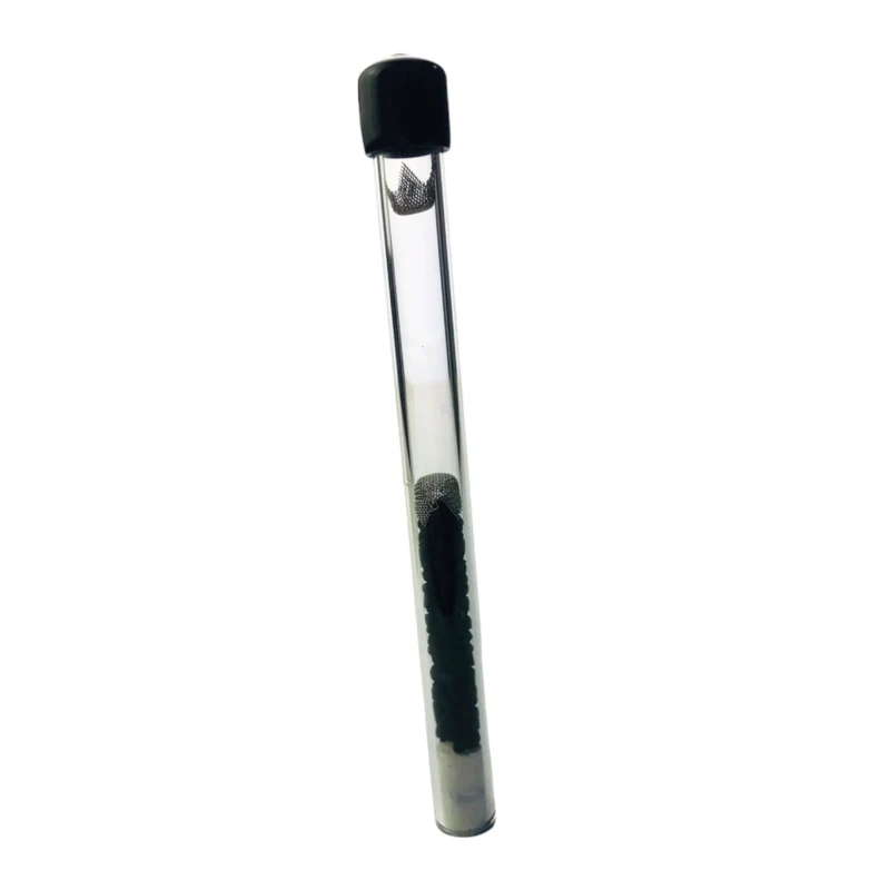 Active Tube Glas Pipe mit Aktivkohle transp