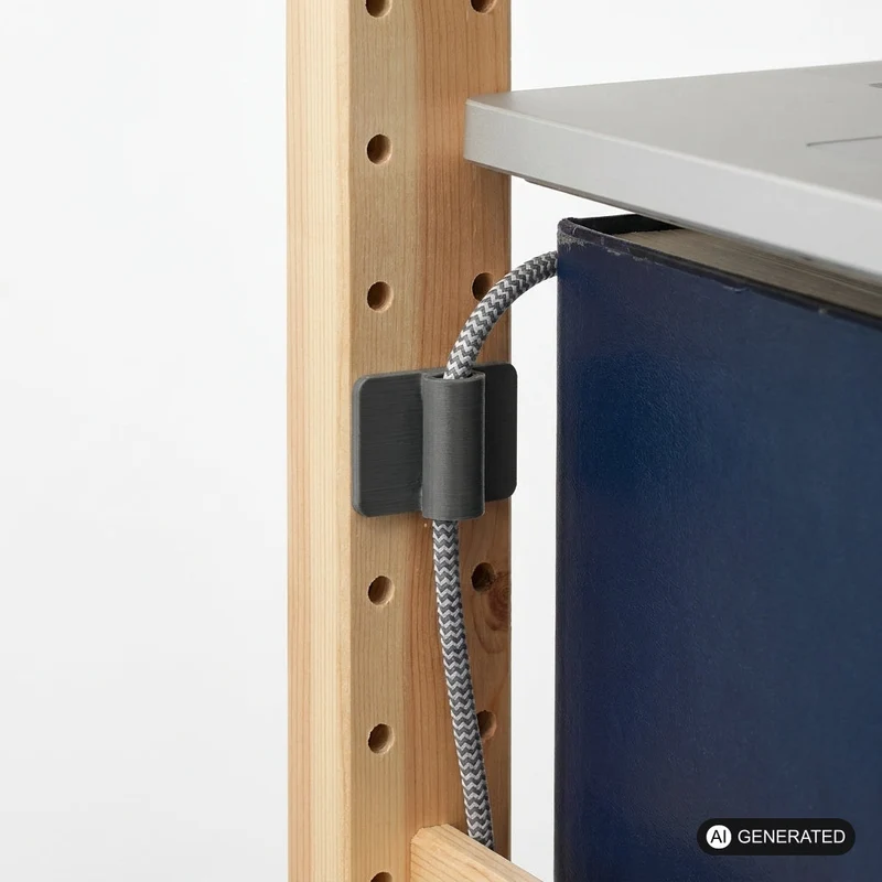 6x Kabelmanagement-Clips passend für IKEA IVAR Regalsystem