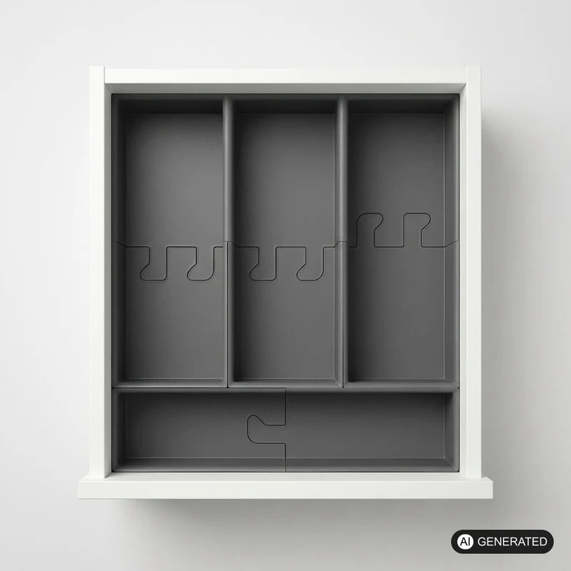 Besteck Box Einlage passend für IKEA Kallax Schublade