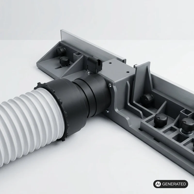 Staubsaugeradapter kompatibel mit Scheppach TS120o und Ryobi Gehrungssäge