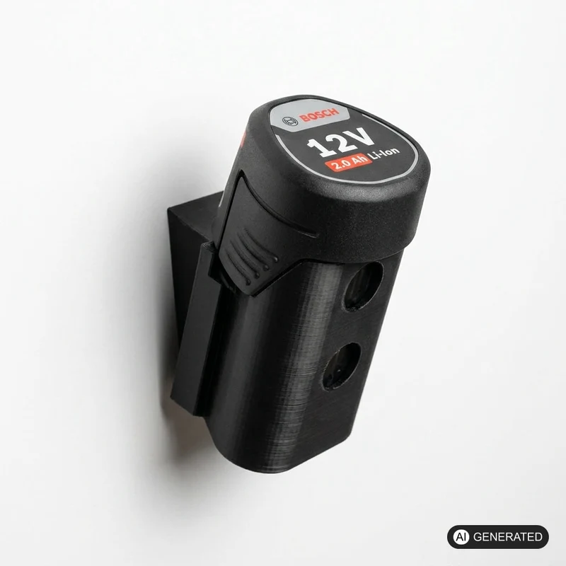 Wandhalterung passend für Bosch 12V Batterien