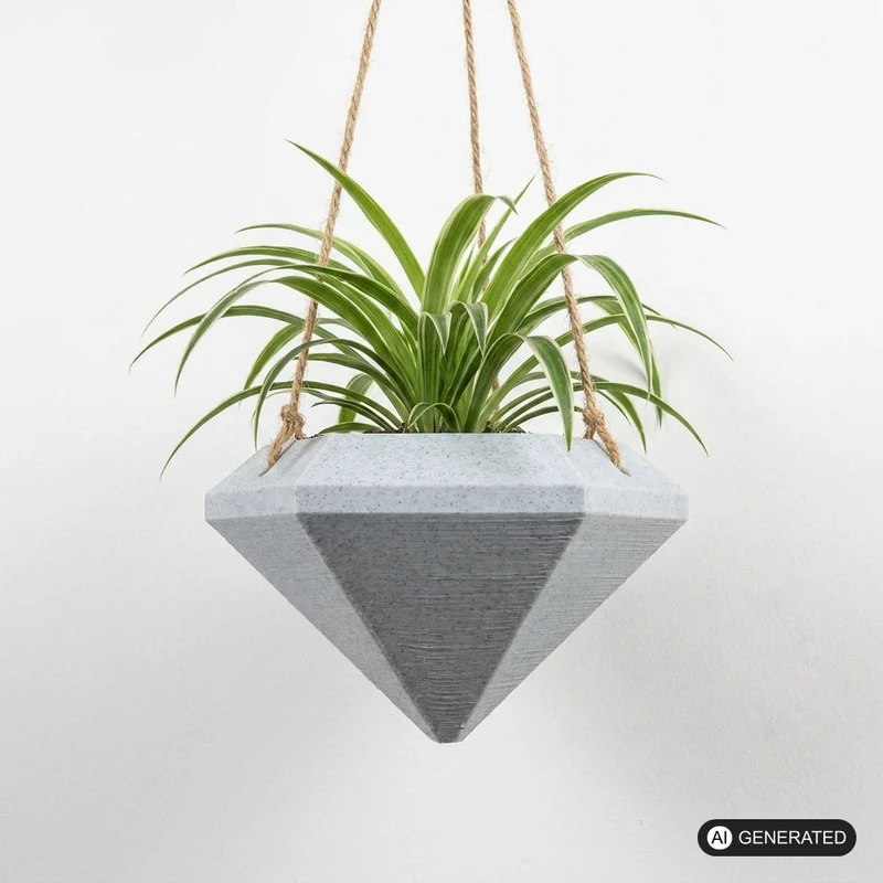 Pflanzenkübel zu Aufhängen in Diamantform Blumentopf