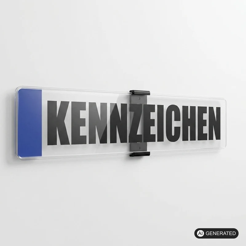 Kennzeichenhalter Wandmontage für deutsche und europäische Kennzeichen