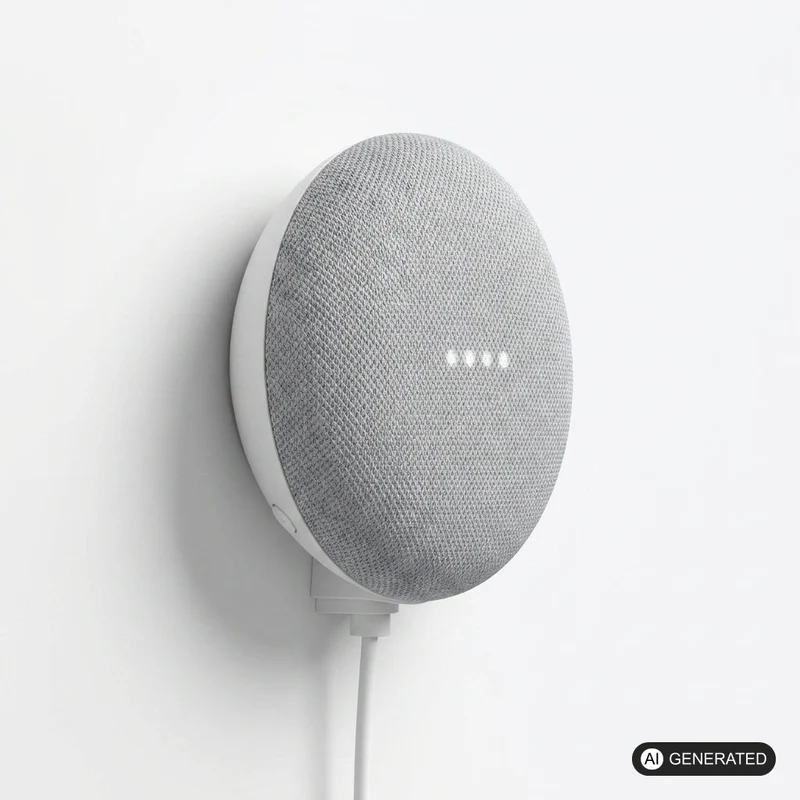 Minimalistische Wandhalterung passend für Google Home Mini