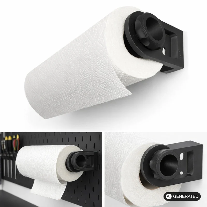 Küchenrollenhalter kompatibel mit IKEA Skadis Lochwand