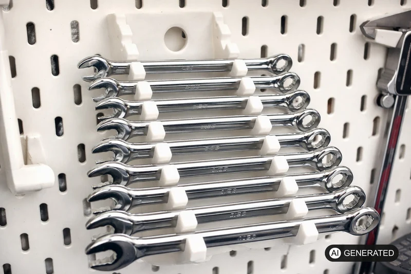 Werkzeughalter für 12 Schraubenschlüssel passend für IKEA SKADIS