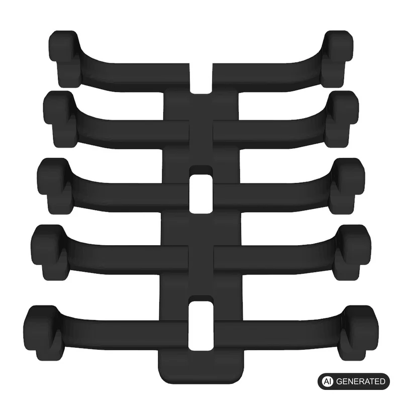 Pinselhalter kompatibel mit Ikea Skadis, 5 Fächer