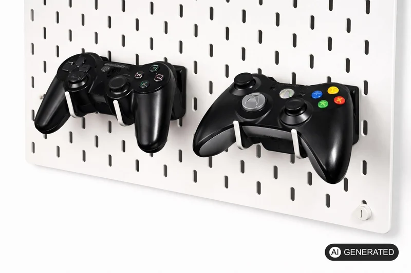 Controller-Halterung passend für IKEA SKADIS Lochplatte