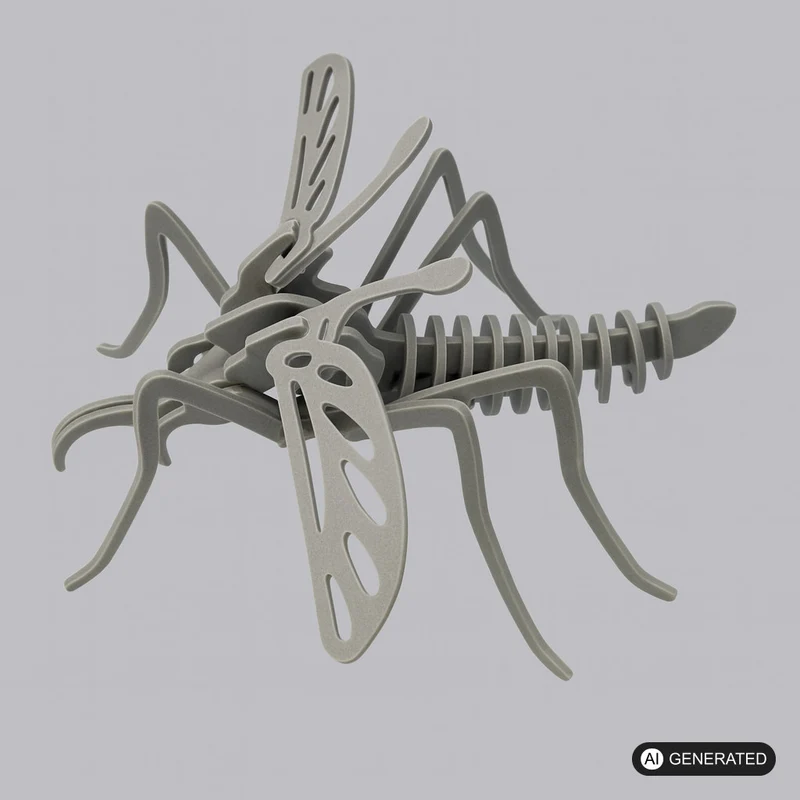 Mosquito 3D Puzzle Bausatz Stechmücke Insekt Steckpuzzle Tier Bauen Challenge