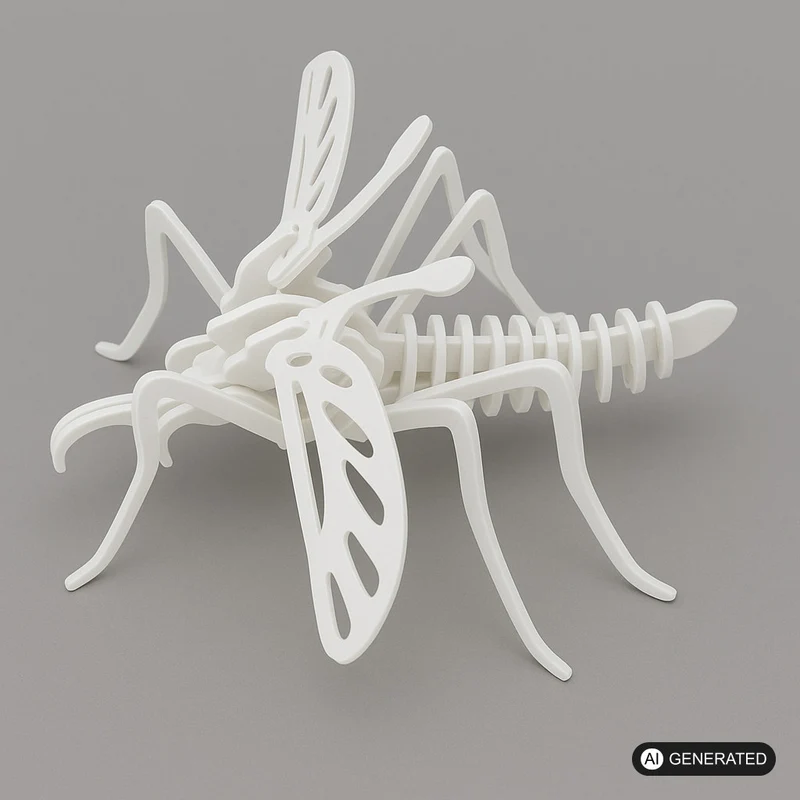 Mosquito 3D Puzzle Bausatz Stechmücke Insekt Steckpuzzle Tier Bauen Challenge