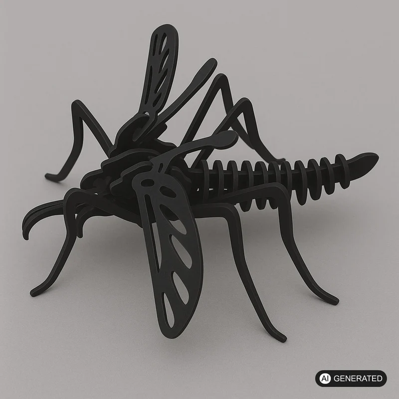 Mosquito 3D Puzzle Bausatz Stechmücke Insekt Steckpuzzle Tier Bauen Challenge