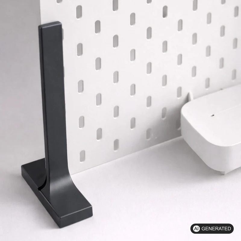Fuß passend für Ikea Skadis Lochplatte, wandbohrfreie Installation