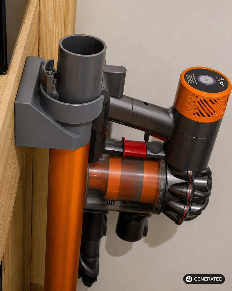 Wandhalterung passend für alle gängigen Dyson Staubsauger Staubsaugerrohr