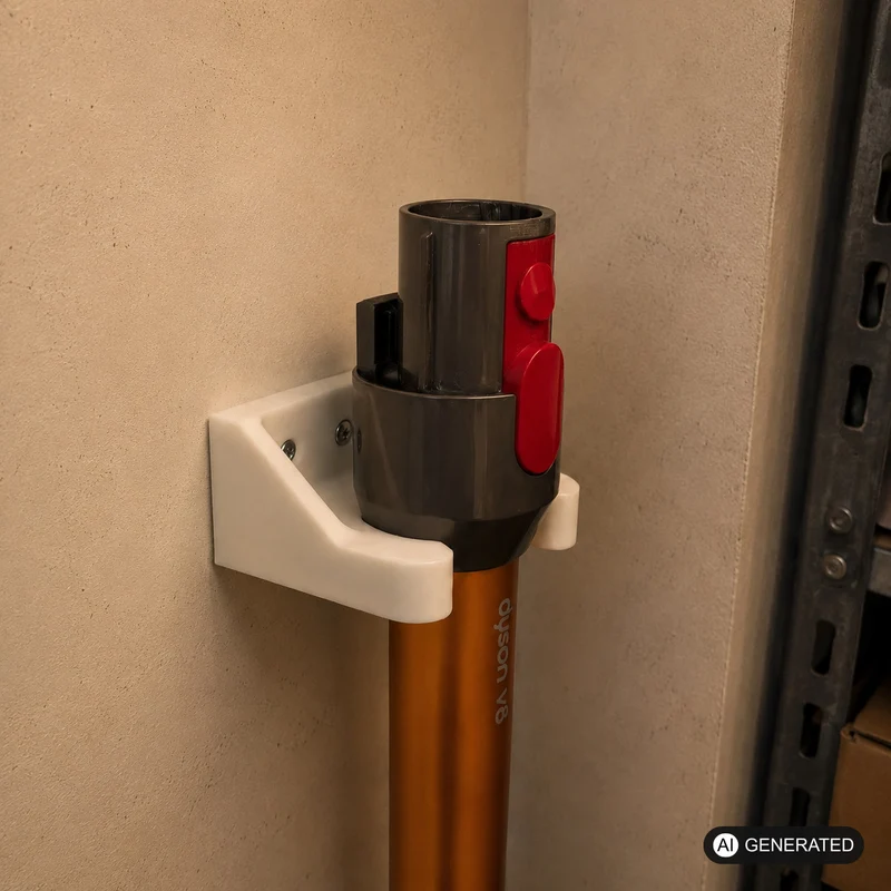 Wandhalterung passend für alle gängigen Dyson Staubsauger Staubsaugerrohr