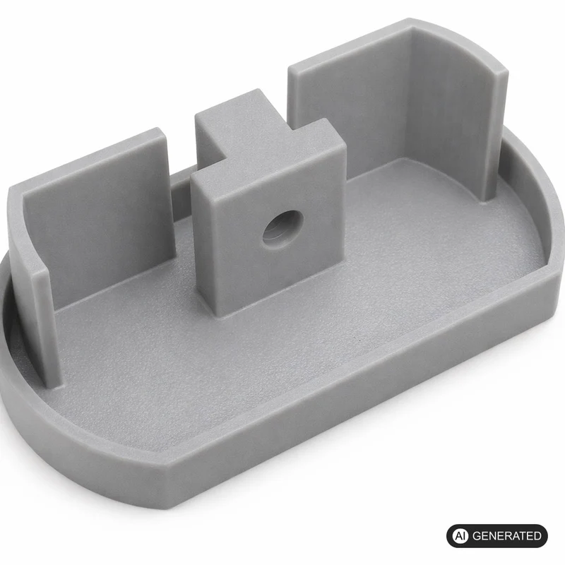 2x Ersatz Endkappe passend für IKEA Kvartal 3-Läufig Gardinenschiene Abdeckkappe