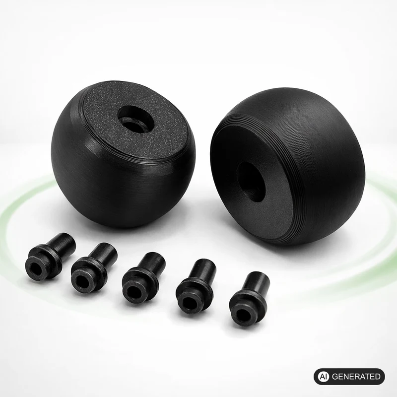 2x Ersatz Vorderrad passend für Bosch Indego 300 350 400 500 700 Lenkrolle