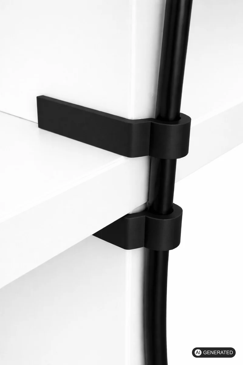 4x Kabelclips passend für IKEA Kallax Regale Kabel Führung Halterung