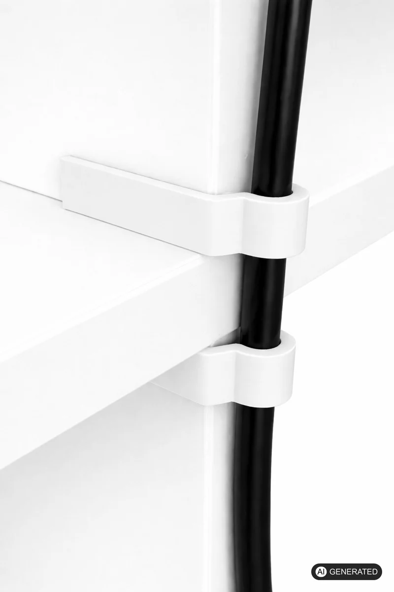 4x Kabelclips passend für IKEA Kallax Regale Kabel Führung Halterung