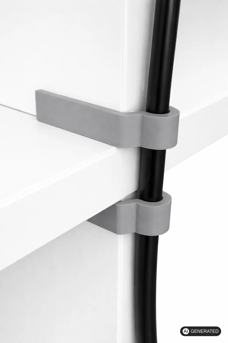4x Kabelclips passend für IKEA Kallax Regale Kabel Führung Halterung