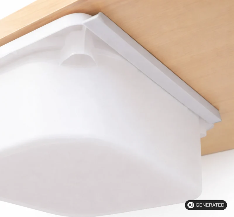 Halterung kompatibel mit IKEA TROFAST Boxen passend für IKEA LACK Tisch Schiene