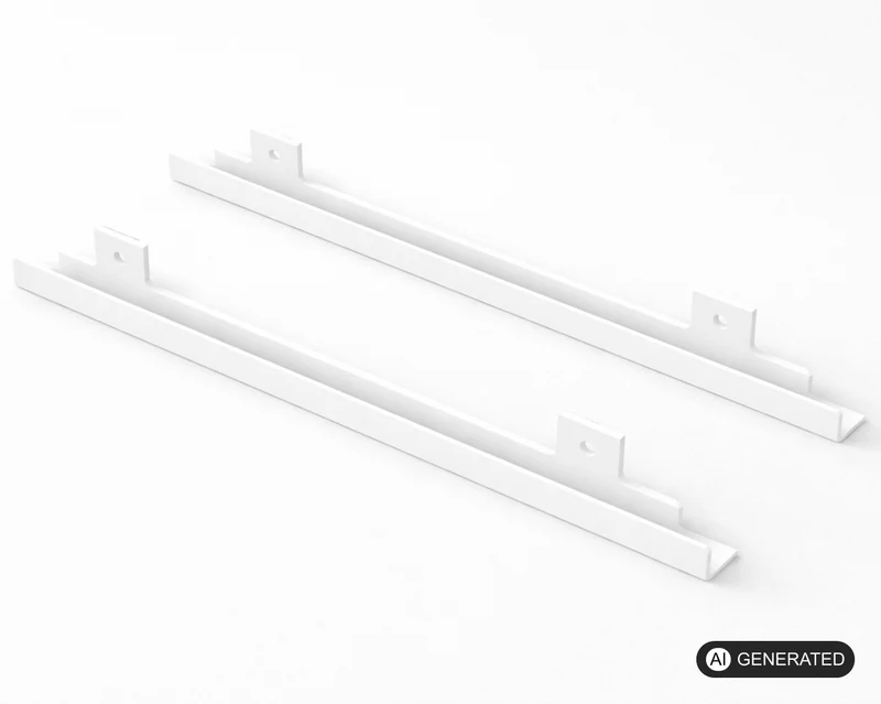 Halterung kompatibel mit IKEA TROFAST Boxen passend für IKEA LACK Tisch Schiene
