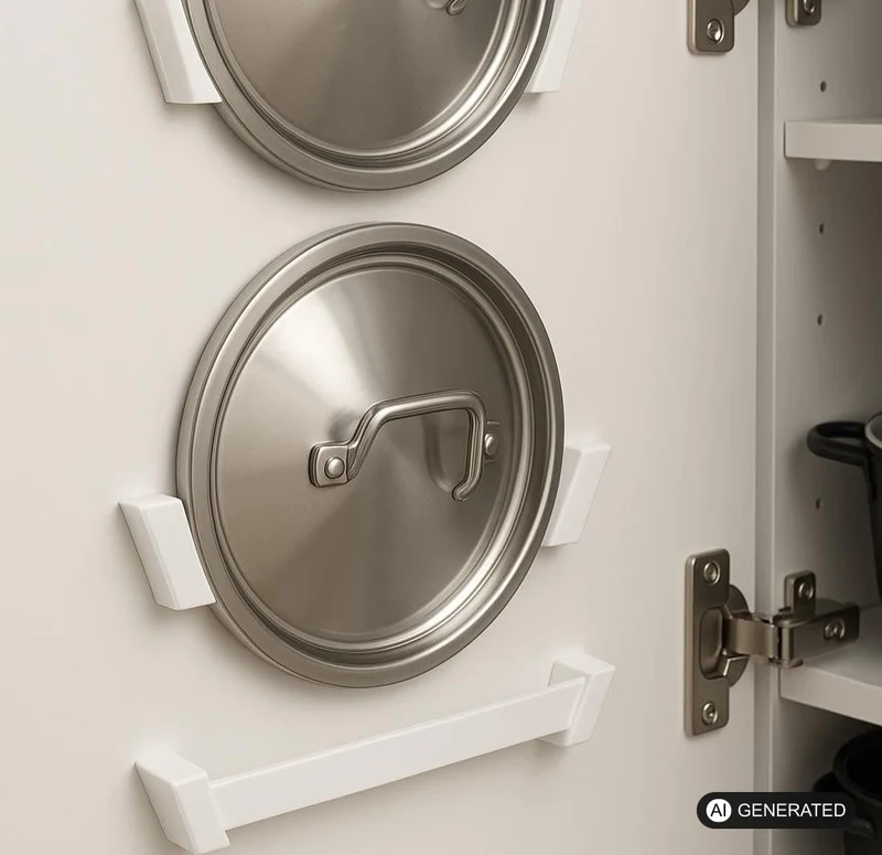4x Topfdeckel Halterung Deckelhalter Kochtopfdeckel Küchenschrank Aufbewahrung
