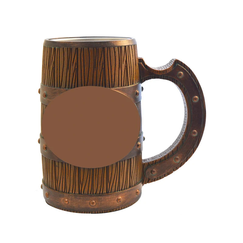 Lotus Poly Resin Mug with Built-in Cigar Rest - 16oz