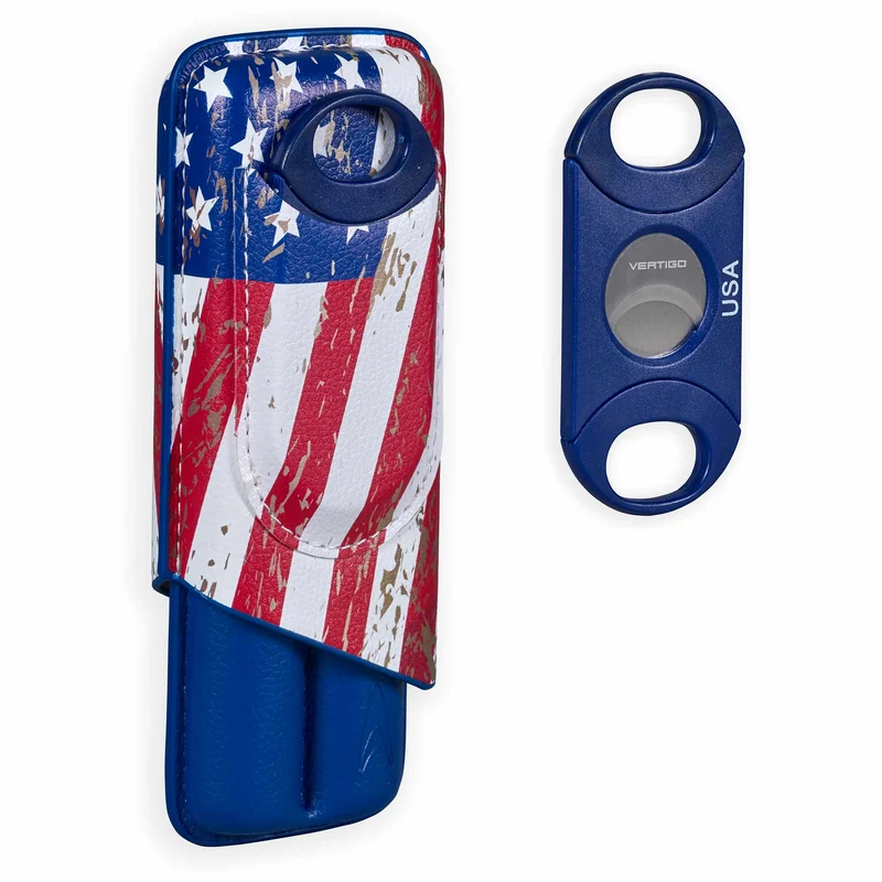 USA 62 RG Cigar Case & Cutter Gift Set