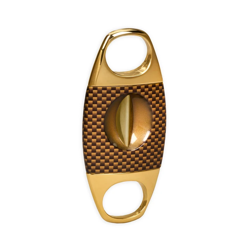 Jaws Serrated V-Cutter Carbon Fiber | 64-Ring Cigar Cutter