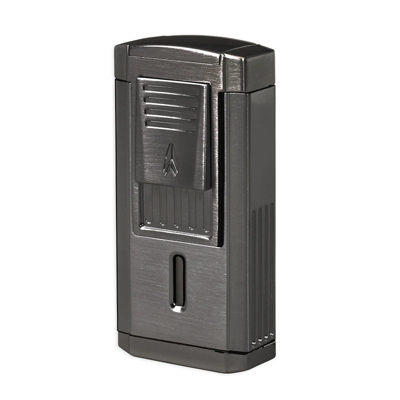 Triple Flame Cigar Lighter with Built-in Cutter