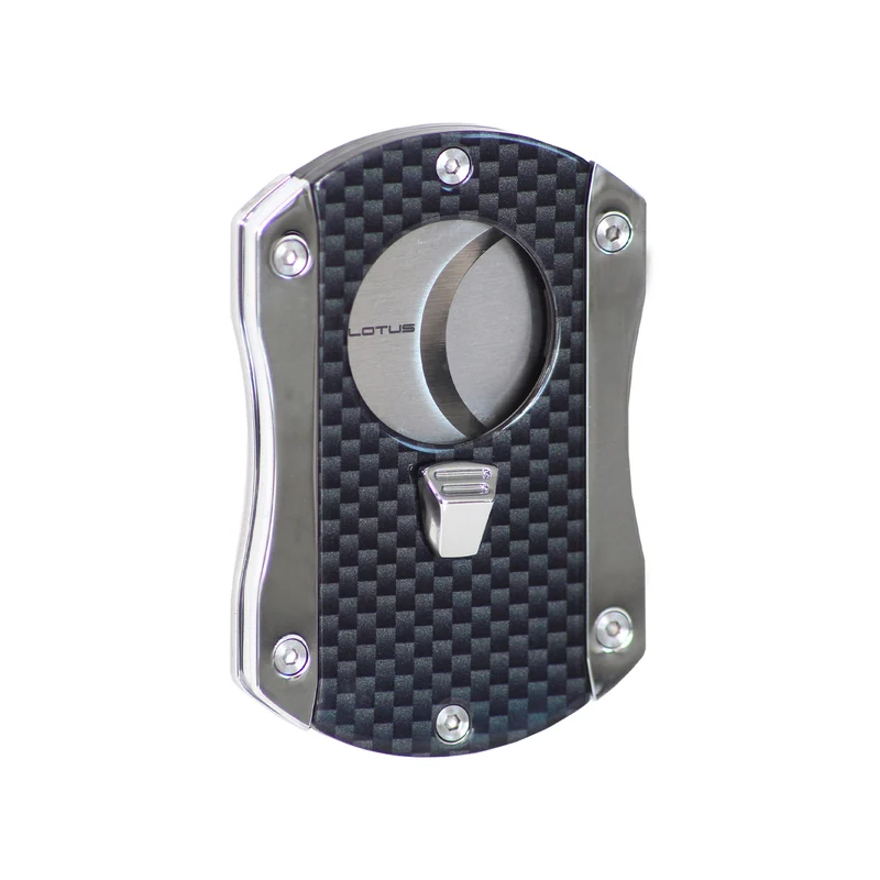 Deception 60RG Carbon Fiber Cigar Cutter - Precision Twin-Blade