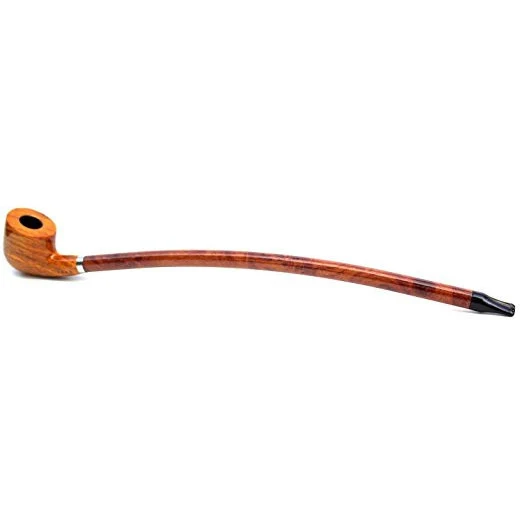 15" Golden Churchwarden Pipe - Smooth Long Smoking