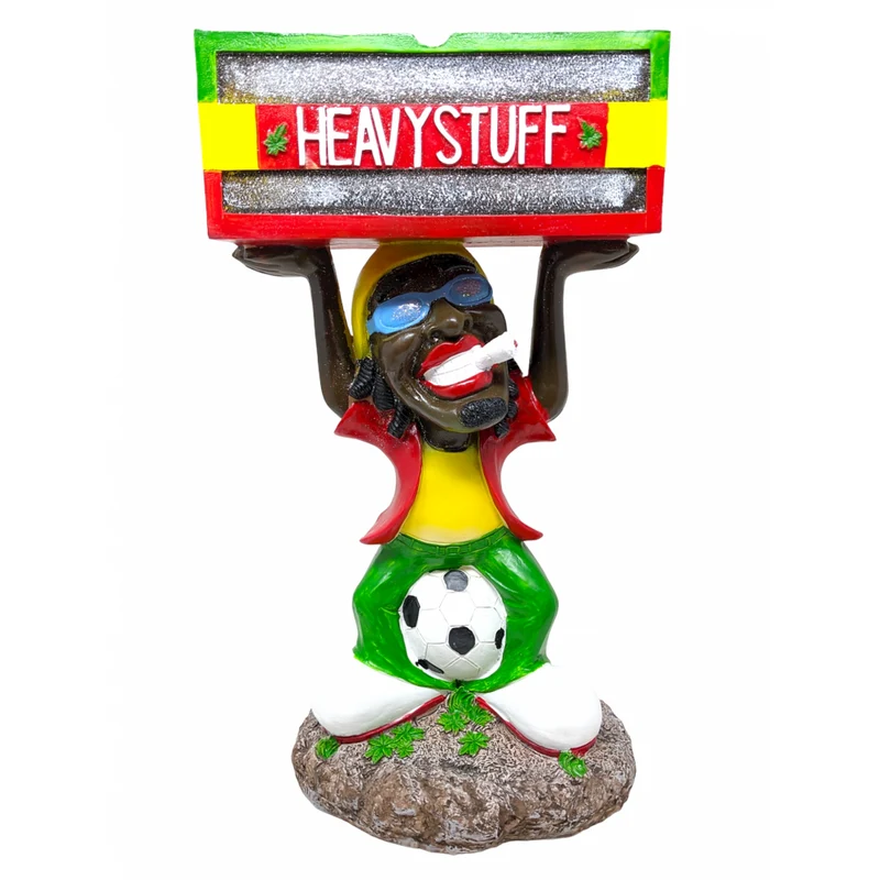 18 Inch Handmade Jamaican Man Statue - Home Decor