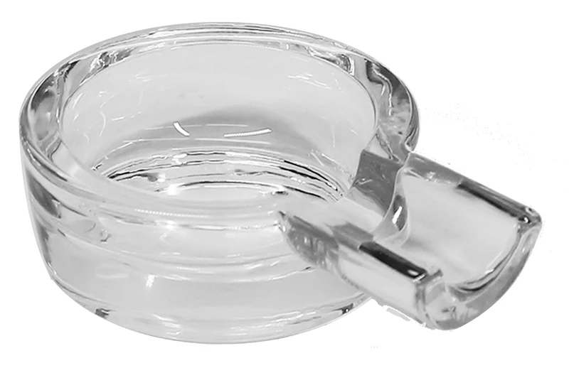 Crystal Single Cigar Ashtray - Deep Basin Design