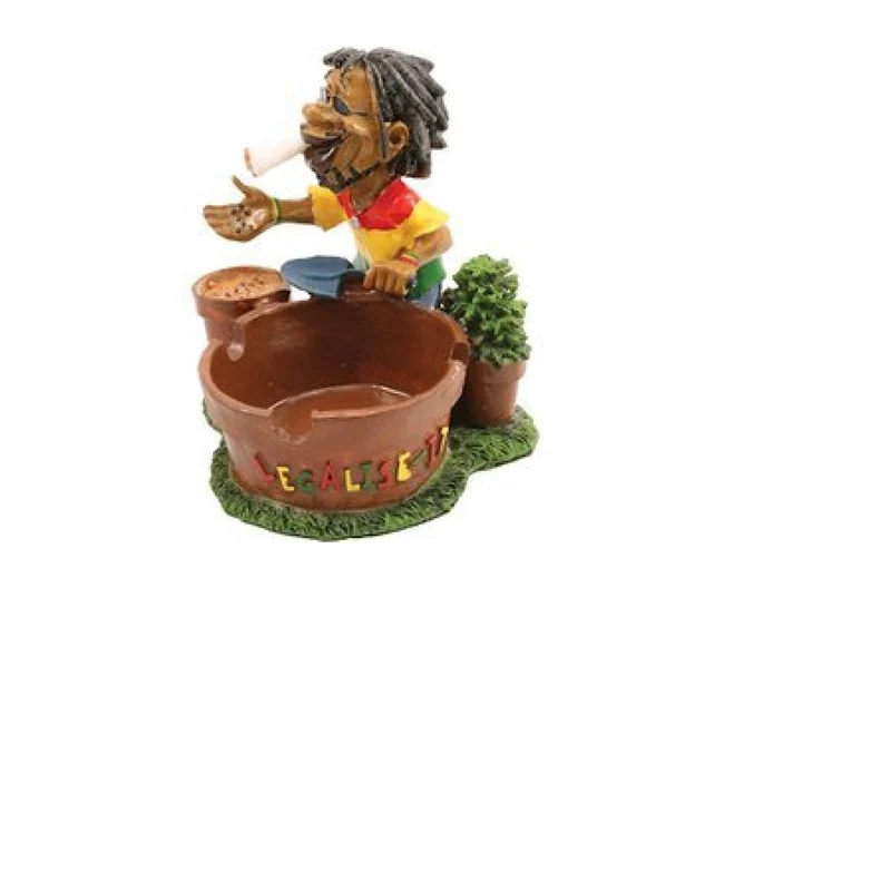 Cool Jamaican Man Cigarette Ashtray - Vintage Style