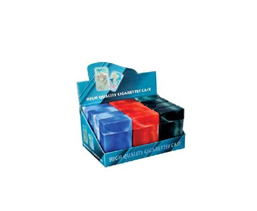 Flip Top Marbled Cigarette Case King Size - Box of 12