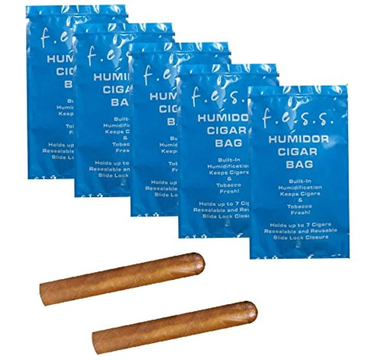 5-Pack Cigar Travel Pouches - Fresh Humidor Bags