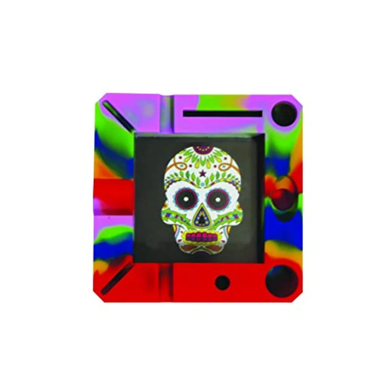 Day of The Dead Skull Ashtray with Tool Holder